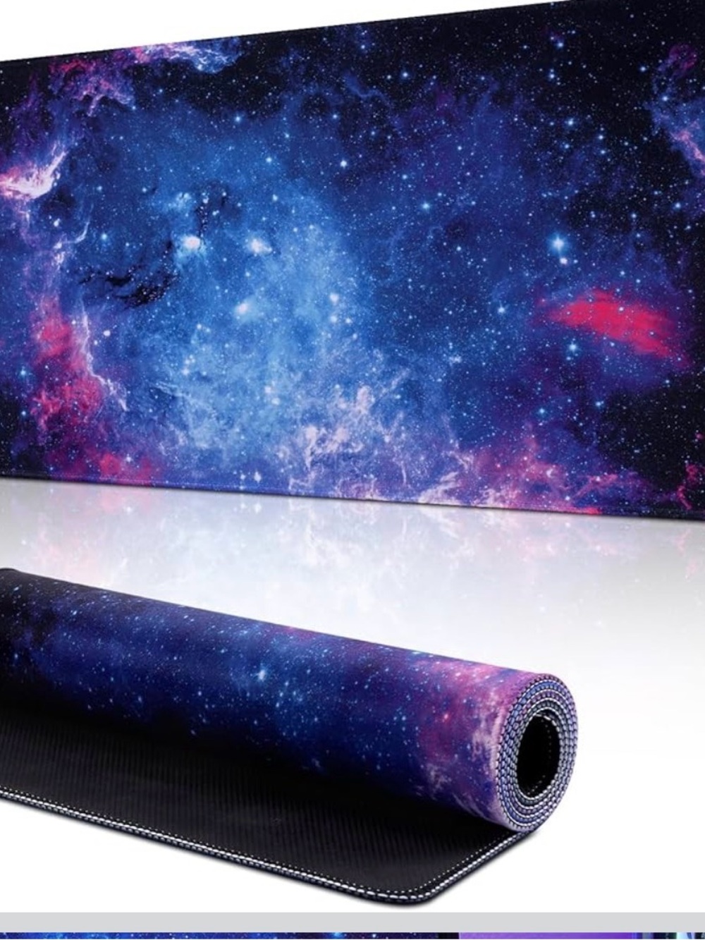 non slip mouse mat extended 80x30cm mouse pad large size gaming galaxy nebula